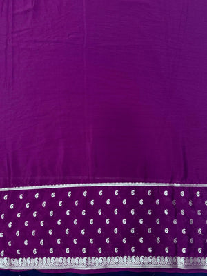 Traditional Semi-Mysore Crepe Silk with Modern Charm