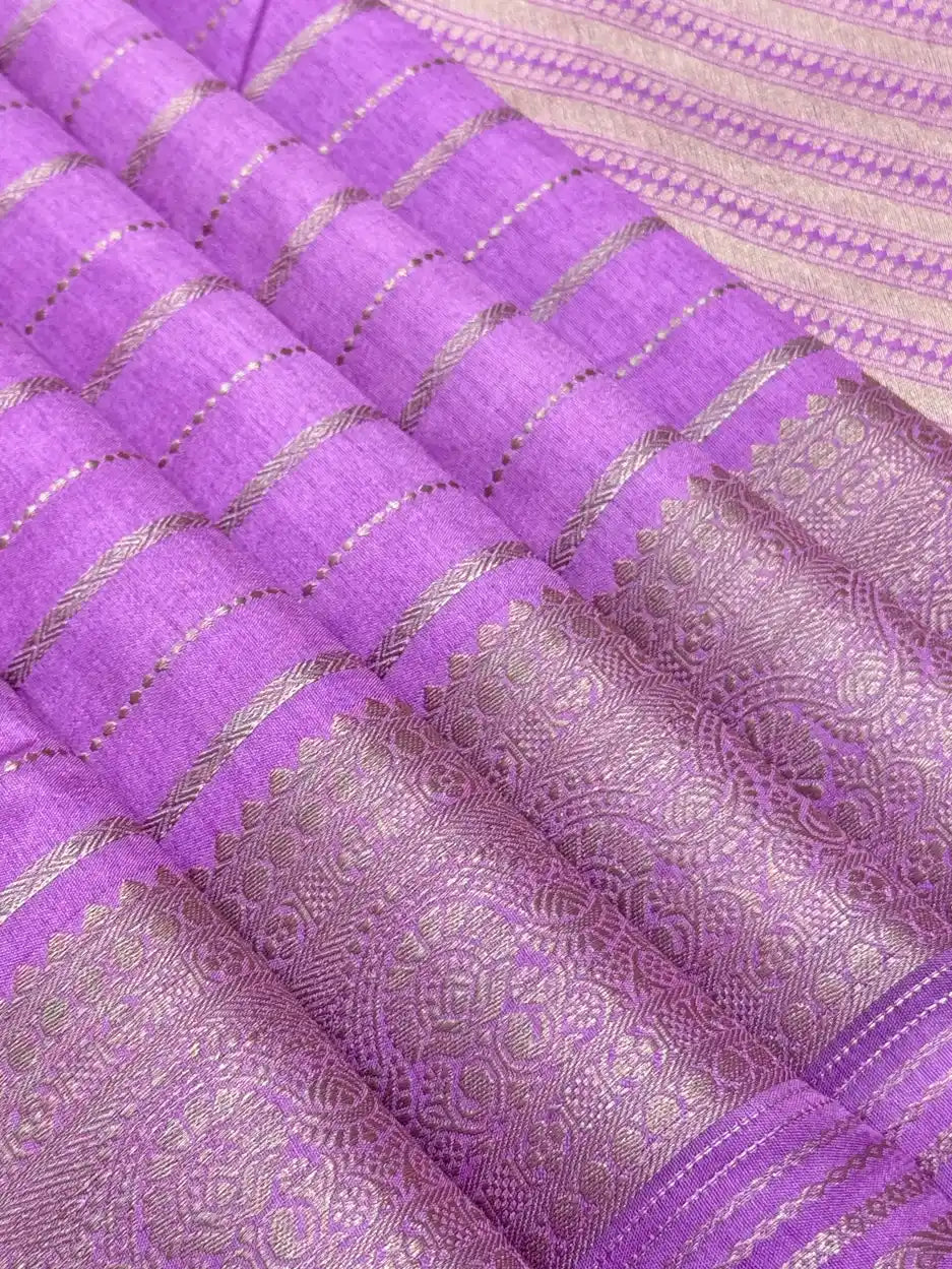 Semi Marbel Silk Saree