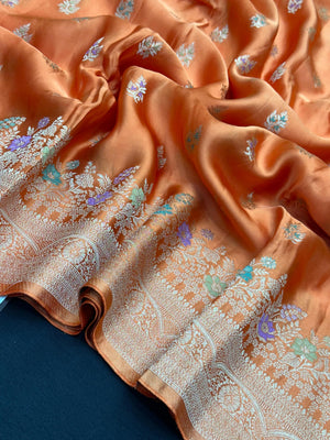 Designer Mashru Silk Saree with Rich Shine & Soft Texture 