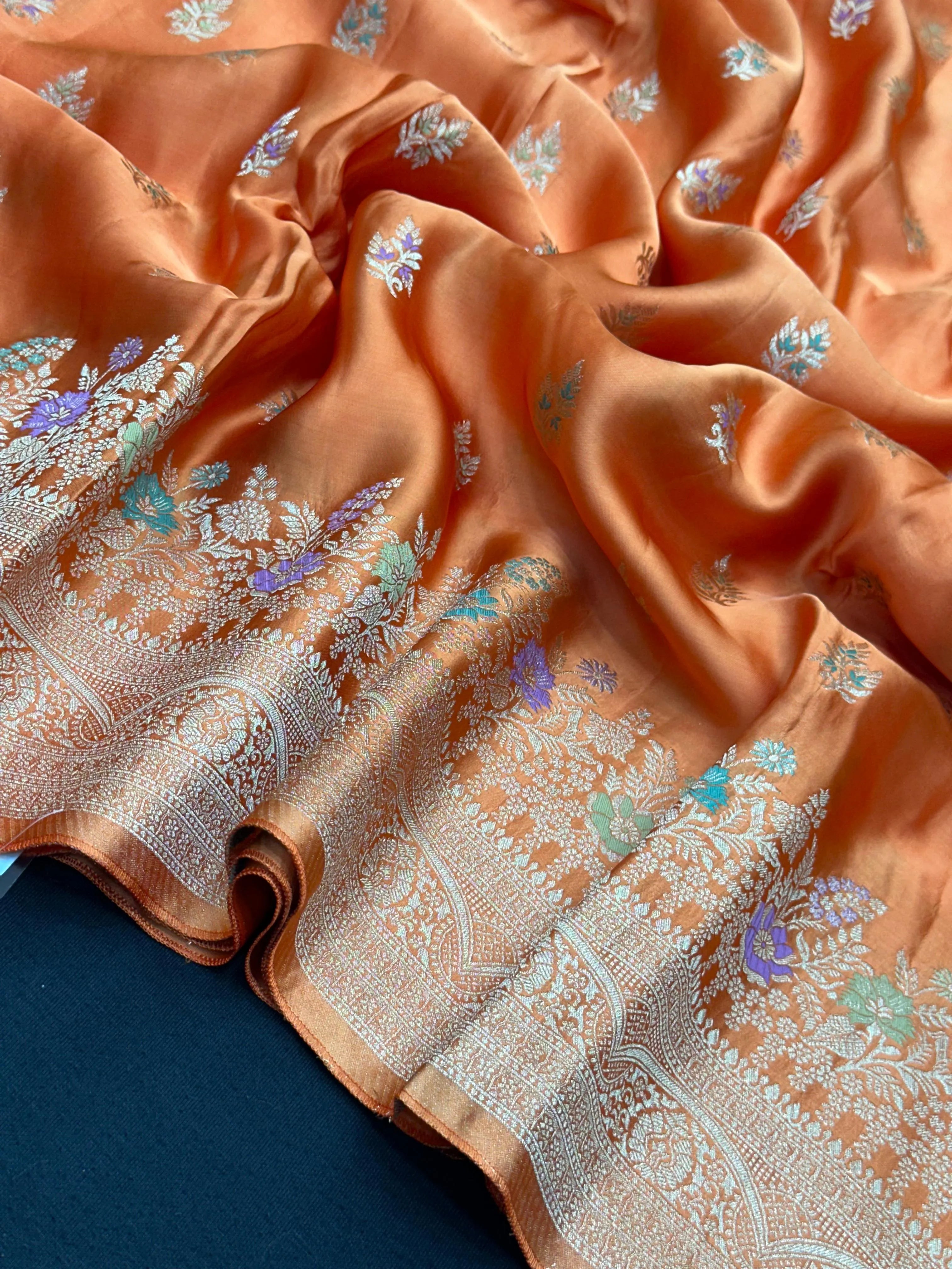 Designer Mashru Silk Saree with Rich Shine & Soft Texture 