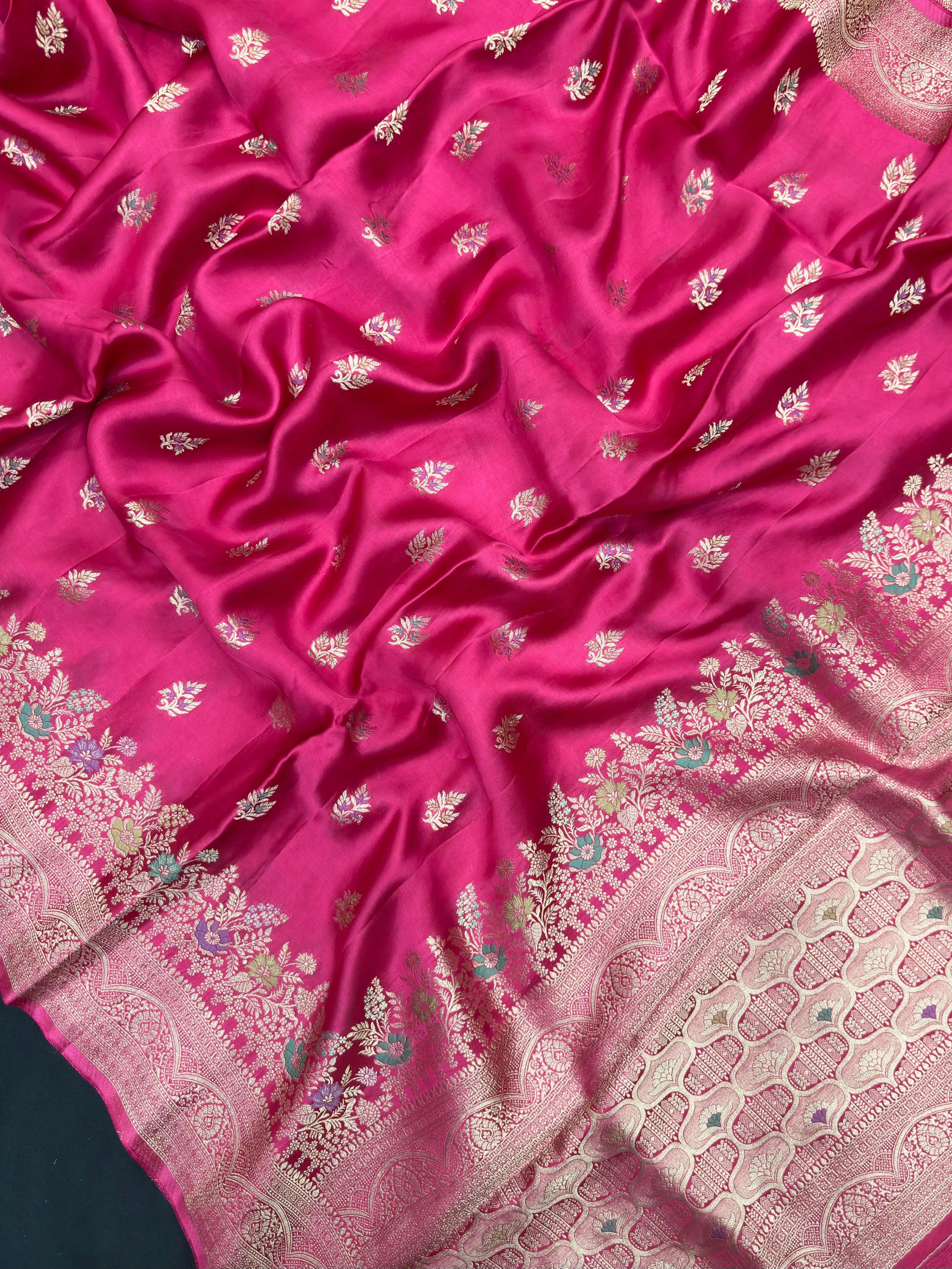 Designer Mashru Silk Saree with Rich Shine & Soft Texture 