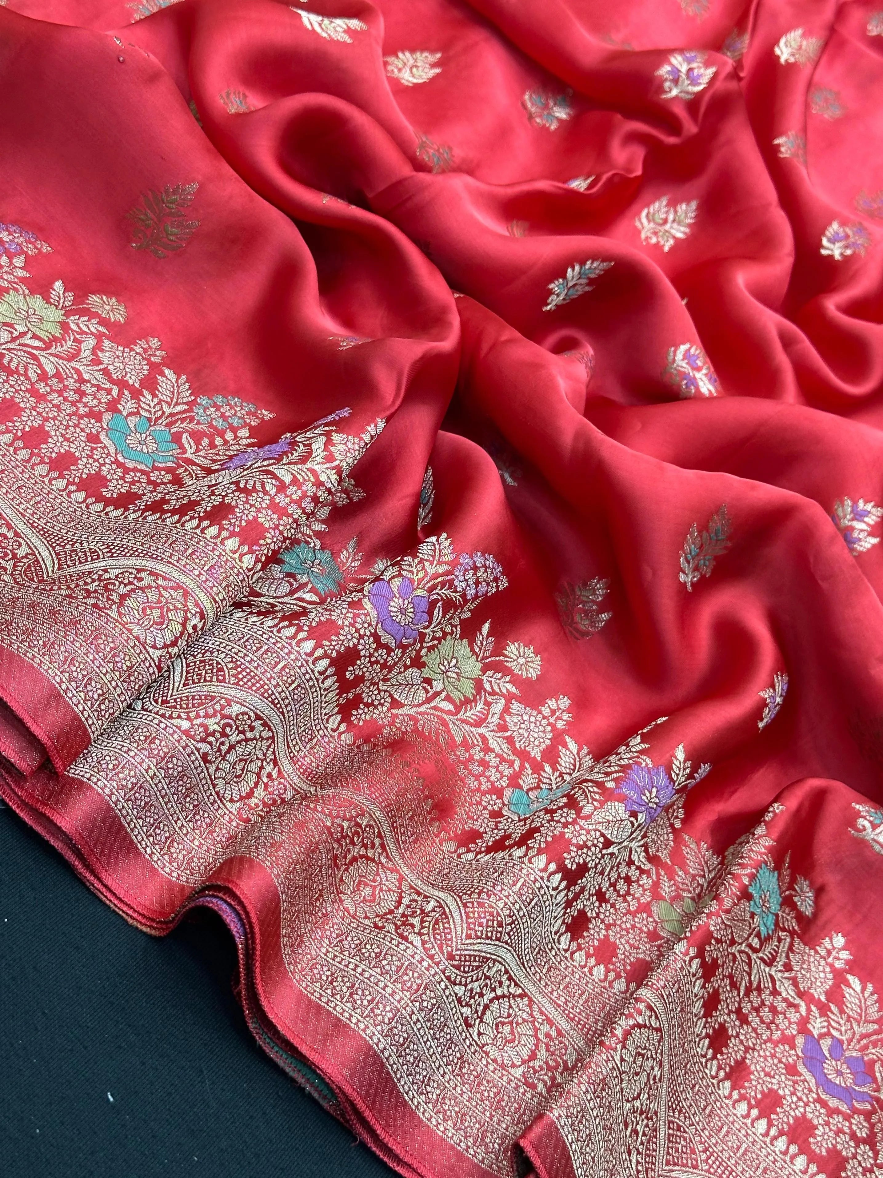 Designer Mashru Silk Saree with Rich Shine & Soft Texture 