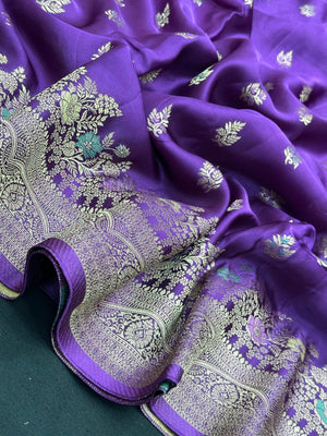 Designer Mashru Silk Saree with Rich Shine & Soft Texture 