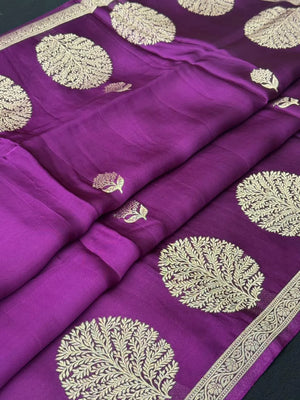 Soft Mushru Silk Self Saree