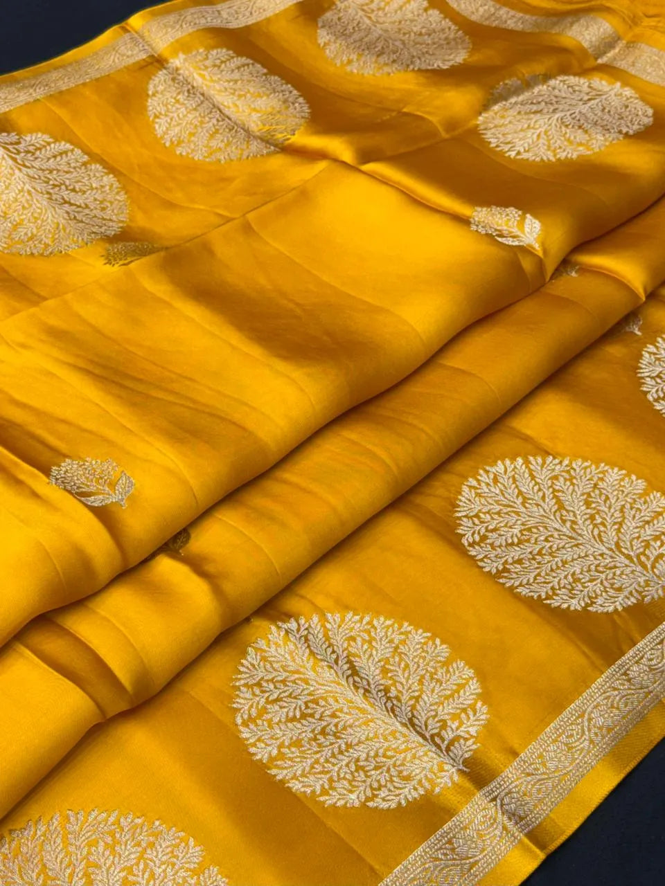 Soft Mushru Silk Self Saree