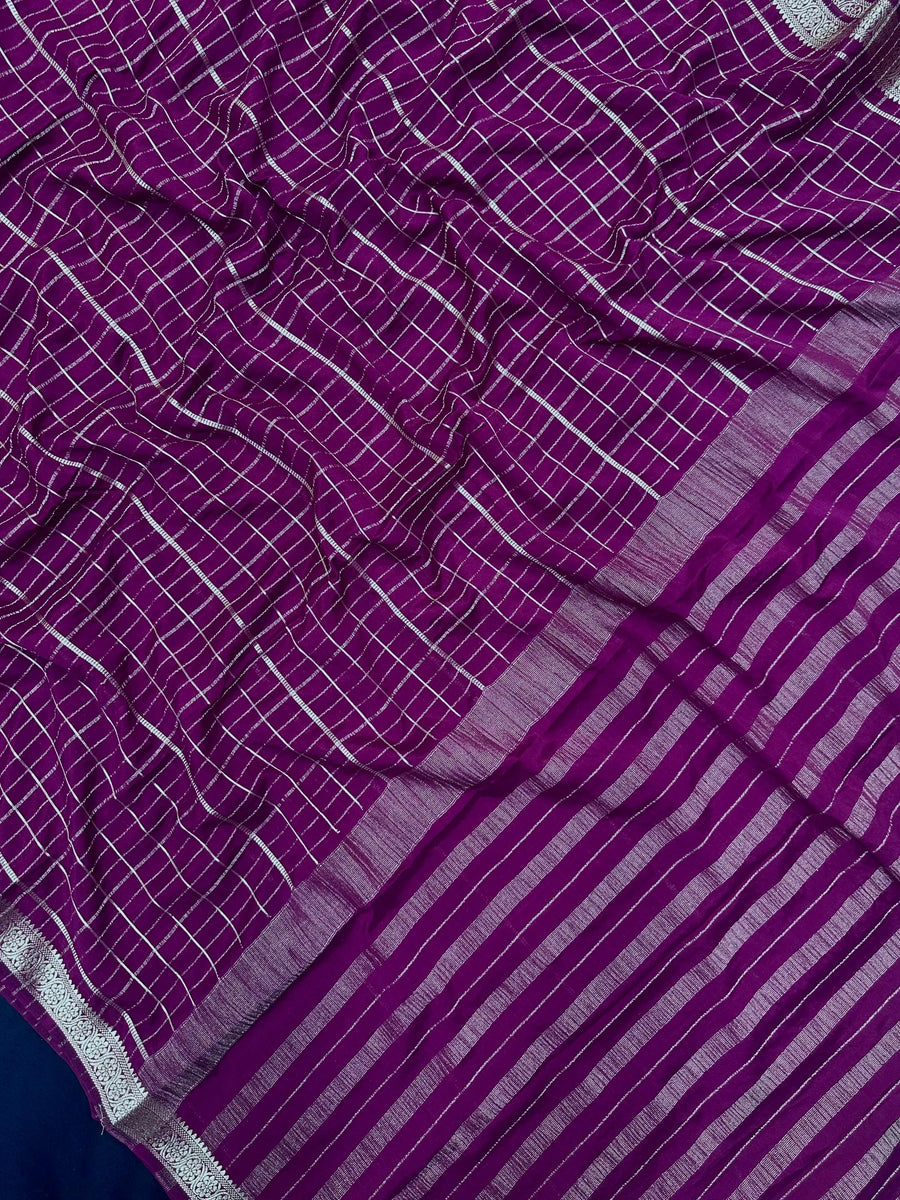 Stylish Semi Mysore Crepe Silk Saree with Soft Texture (Melody Silk) 