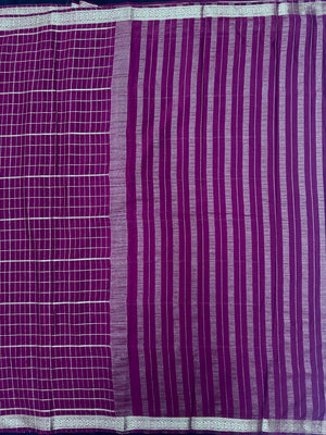 Stylish Semi Mysore Crepe Silk Saree with Soft Texture (Melody Silk) 