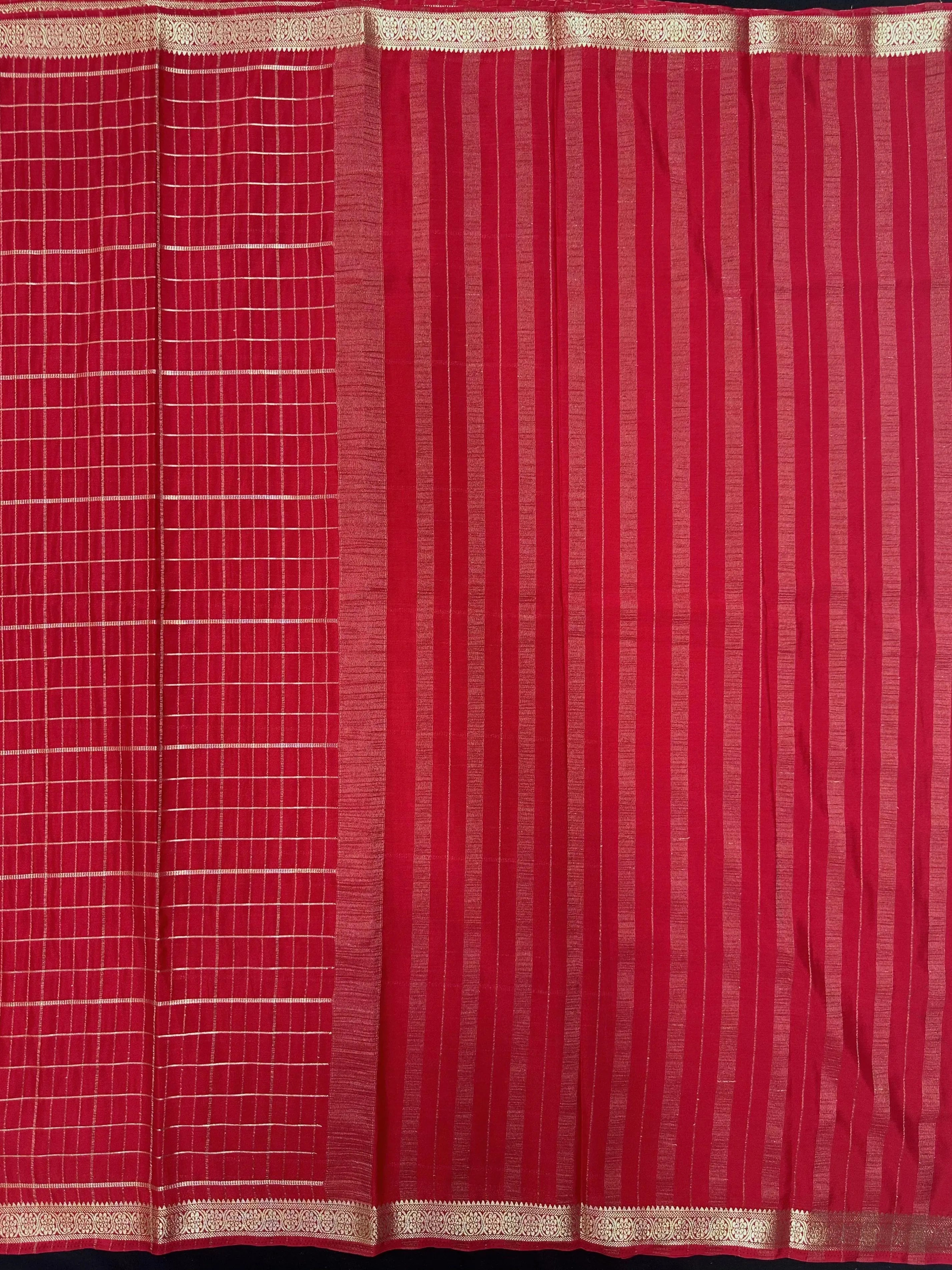 Stylish Semi Mysore Crepe Silk Saree with Soft Texture (Melody Silk) 