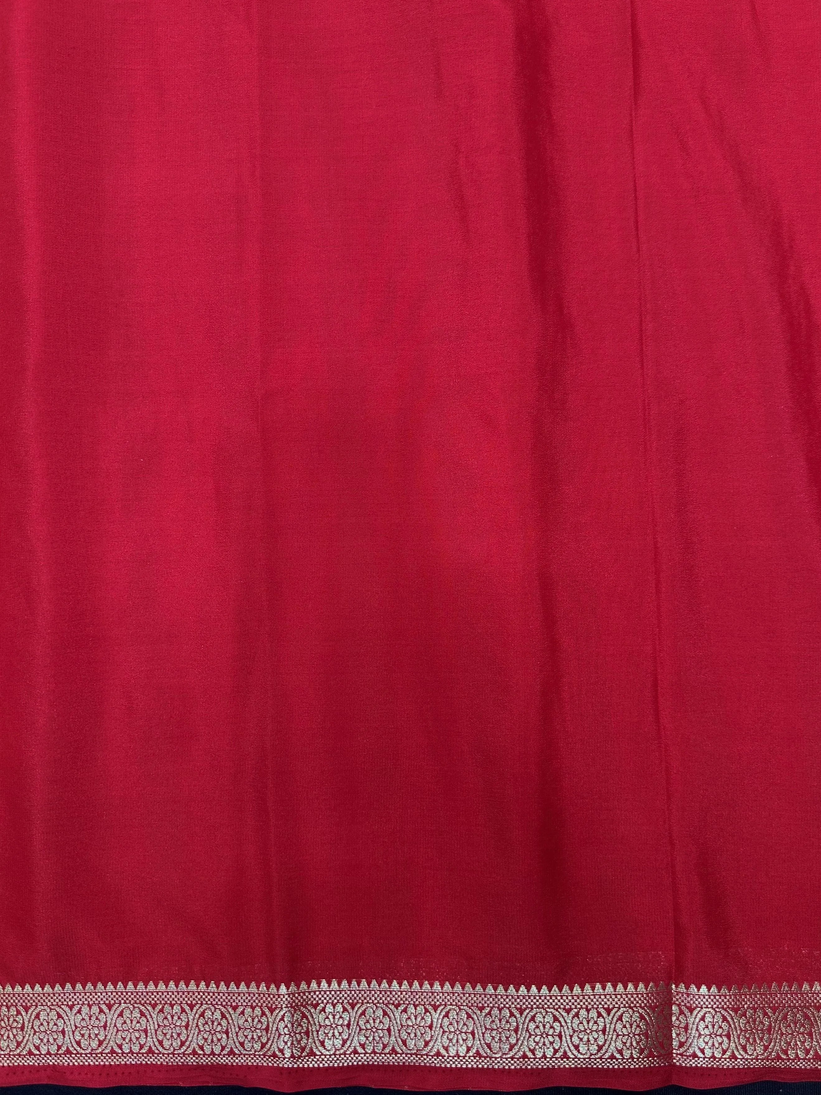 Stylish Semi Mysore Crepe Silk Saree with Soft Texture (Melody Silk) 