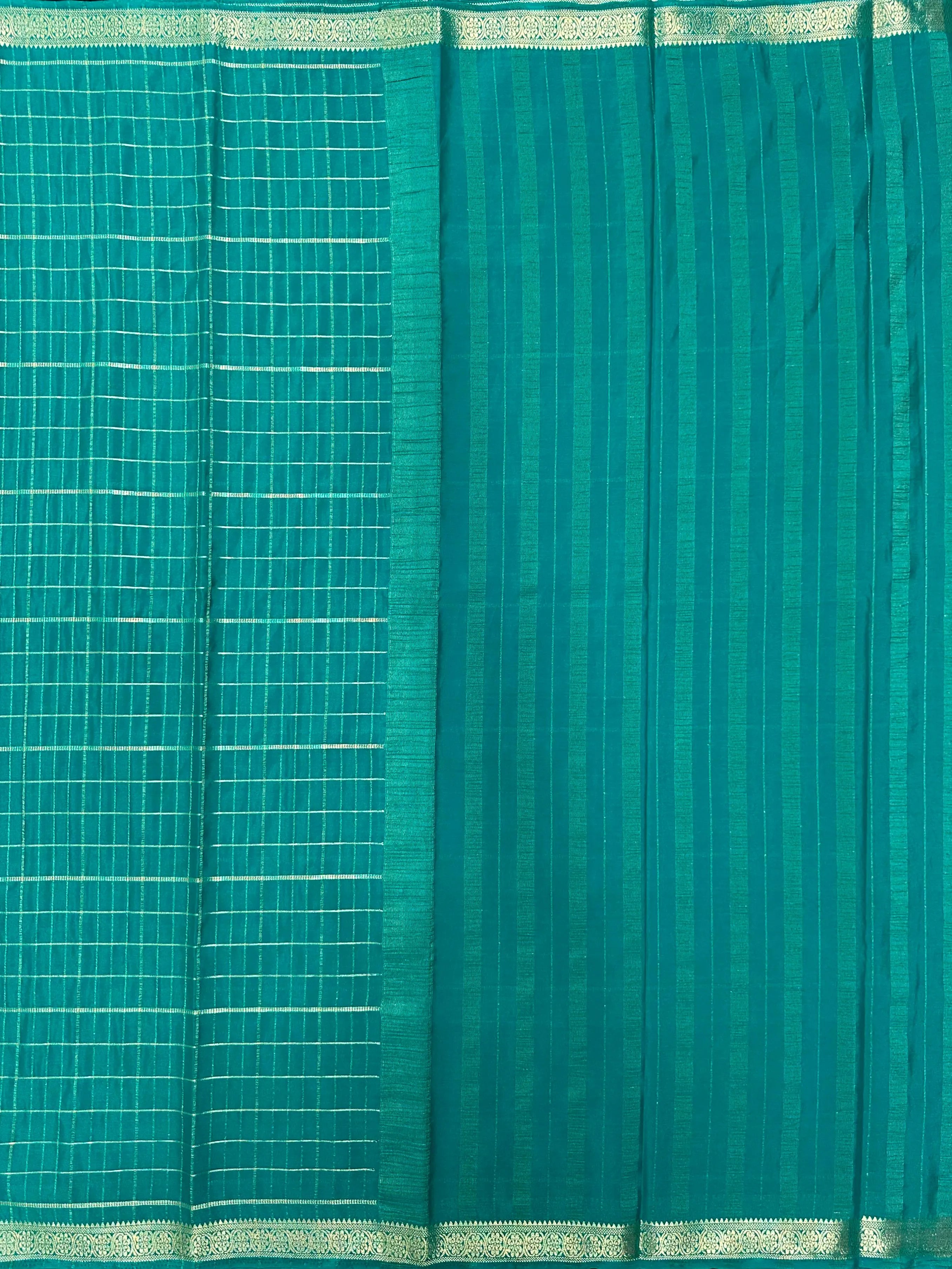 Stylish Semi Mysore Crepe Silk Saree with Soft Texture (Melody Silk) 