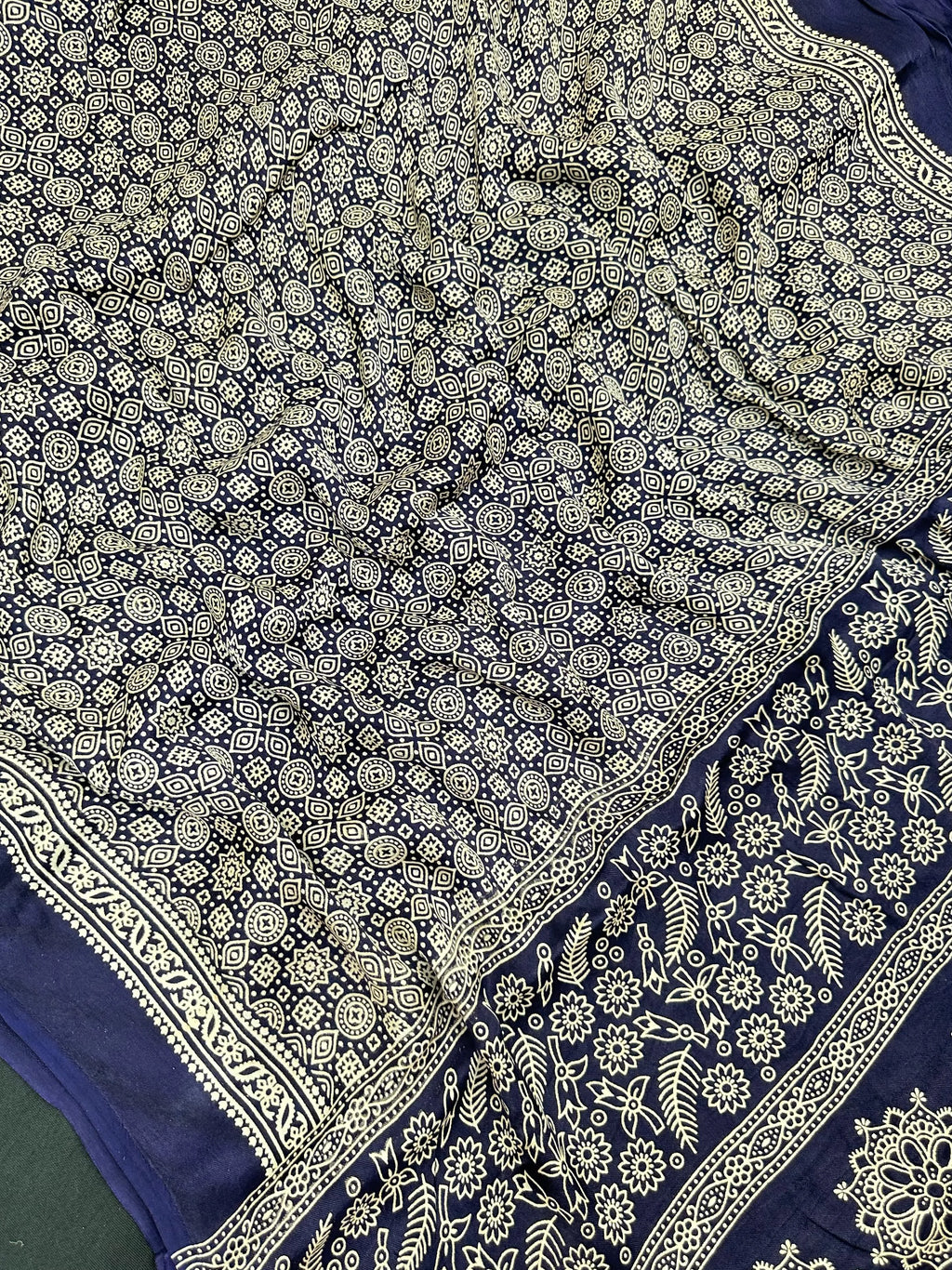 Modal printed saree with soft drape and vibrant digital prints – perfect for casual or office wear

