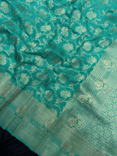 Semi Georgette Silk Saree-Moon Buti