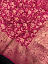 Semi Georgette Silk Saree-Moon Buti