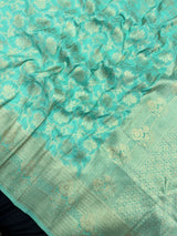 Semi Georgette Silk Saree-Moon Buti