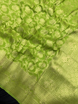 Semi Georgette Silk Saree-Moon Buti