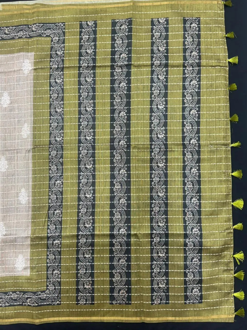 Classic Natural Tussar Silk Saree-Moon in june 