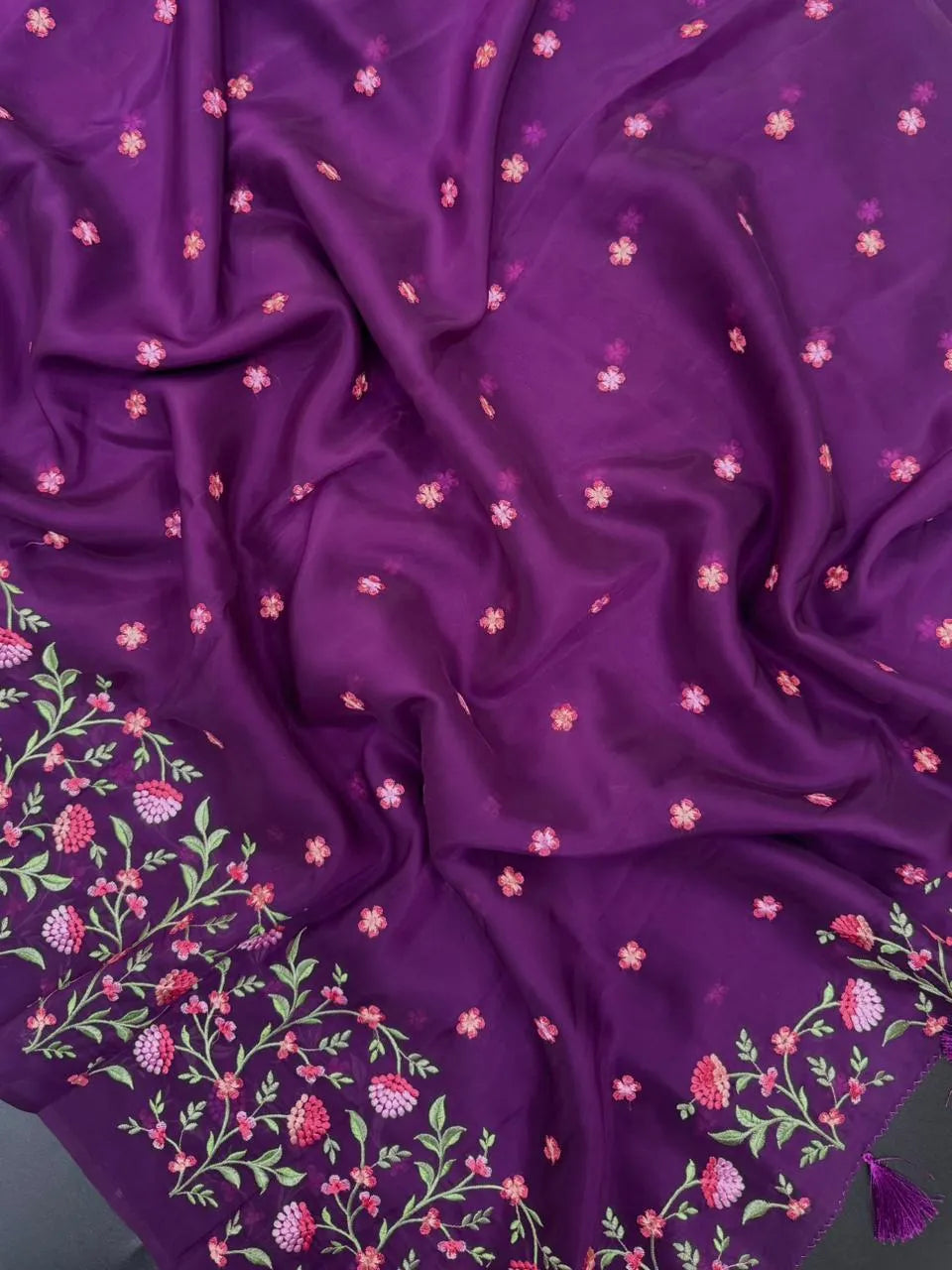 Chic Organza Saree for Fancy Wear & Party Wear 