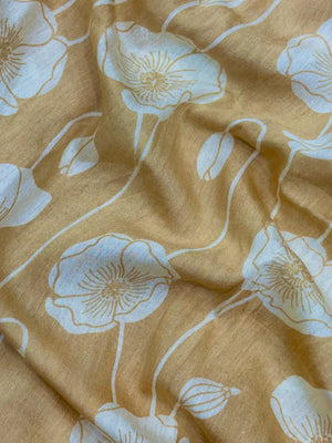 Woman wearing a Musk Cotton Saree with soft fabric and simple elegance, perfect for everyday or office wear.