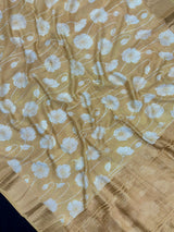 Woman wearing a Musk Cotton Saree with soft fabric and simple elegance, perfect for everyday or office wear.