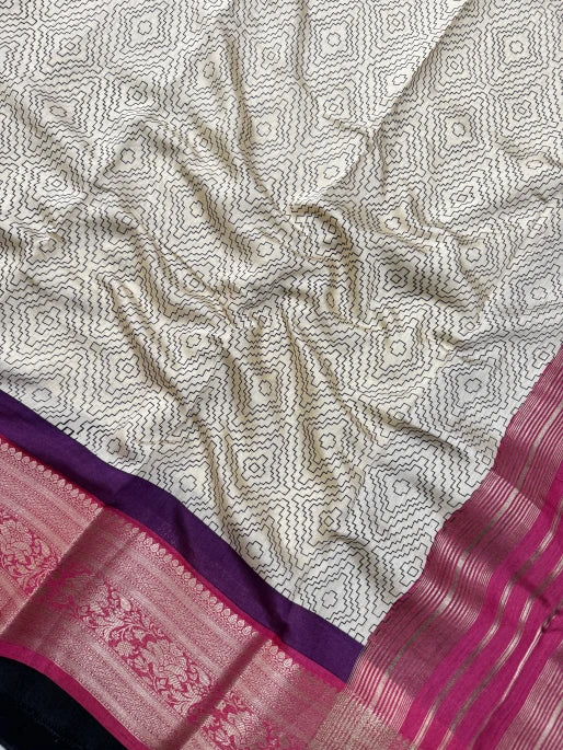 Soft Musk Malai Silk Saree