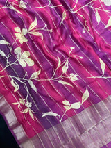 Musk Malai Cotton Saree-Musk Line