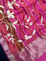 Musk Malai Cotton Saree-Musk Line