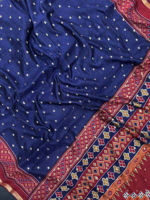 Semi Cotton Silk Saree with Subtle Shine & Comfort-Musk Stripes