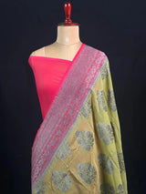 Exclusive Designer Pure Georgette Saree with Intricate Neem Zari