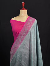 Exclusive Designer Pure Georgette Saree with Intricate Neem Zari