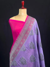 Exclusive Designer Pure Georgette Saree with Intricate Neem Zari