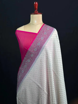 Exclusive Designer Pure Georgette Saree with Intricate Neem Zari