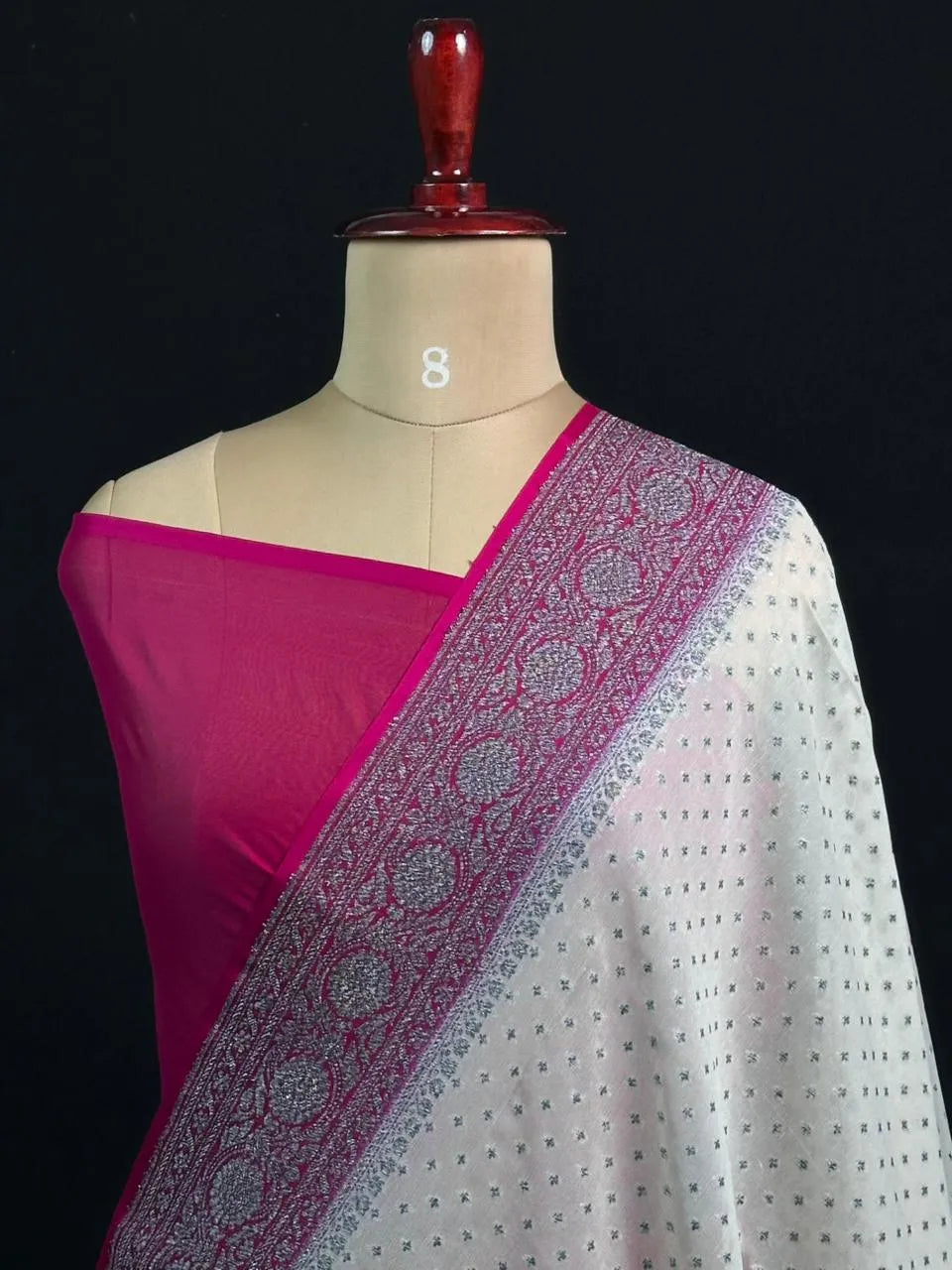 Exclusive Designer Pure Georgette Saree with Intricate Neem Zari