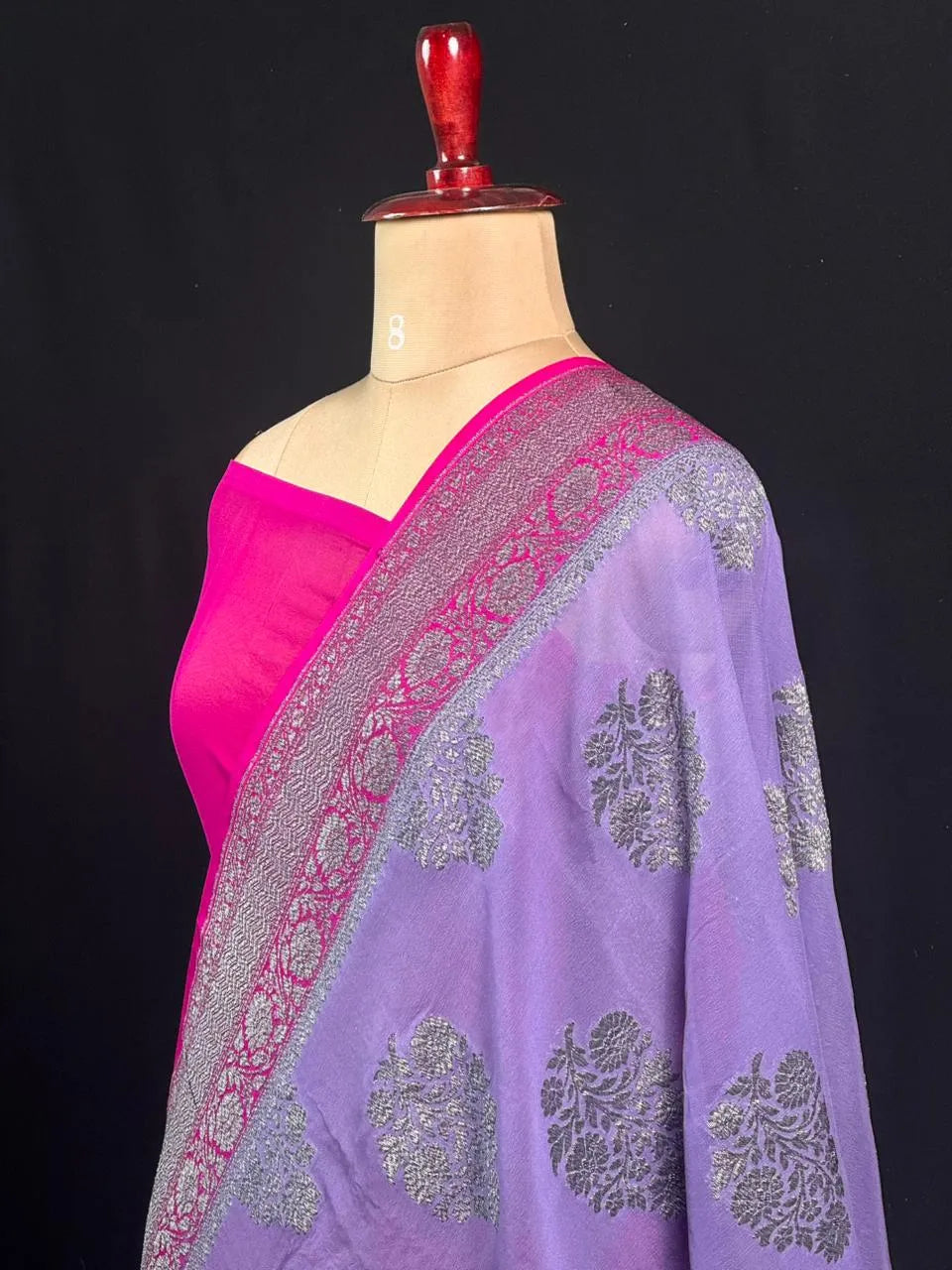 Exclusive Designer Pure Georgette Saree with Intricate Neem Zari
