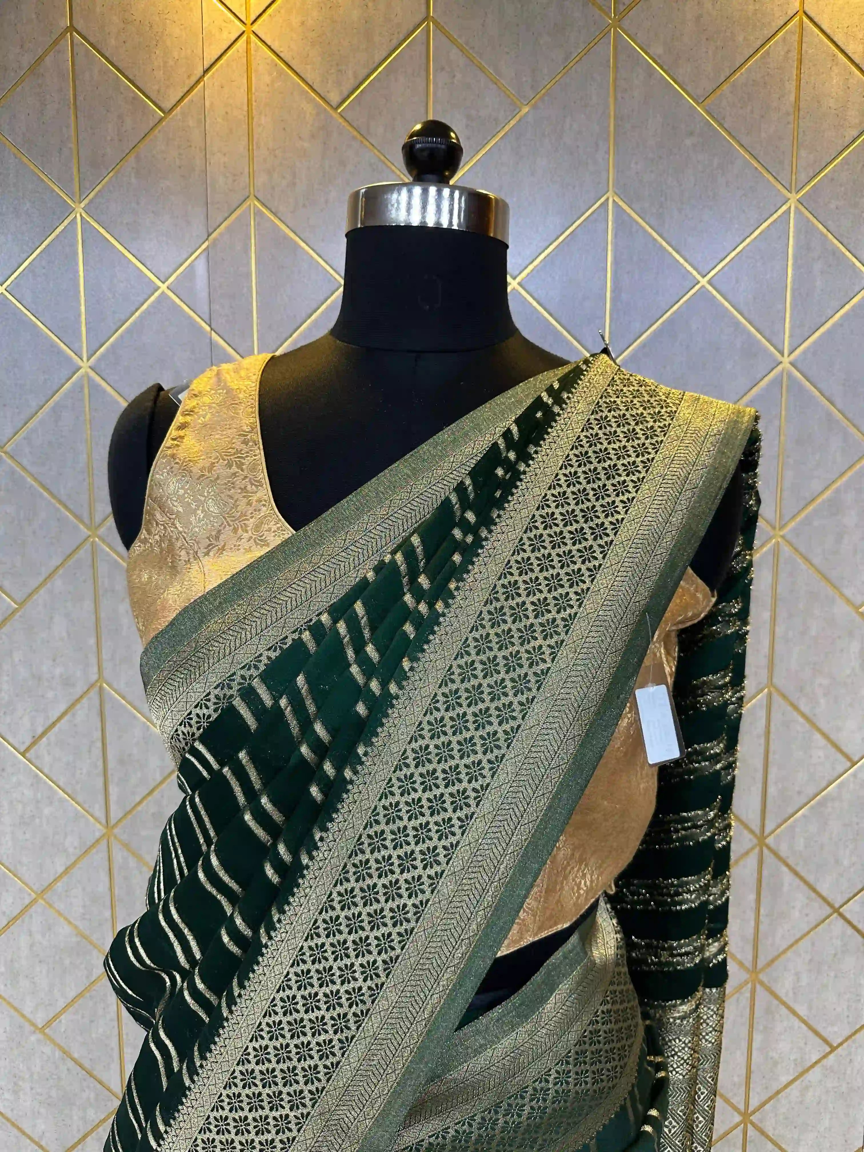 Banarasi Semi Khaddi Chiffon Saree-New Radha