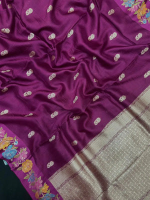 Raw Mango Silk Meenakari Saree – Perfect for Festive & Wedding Wear (Noor E Meena)