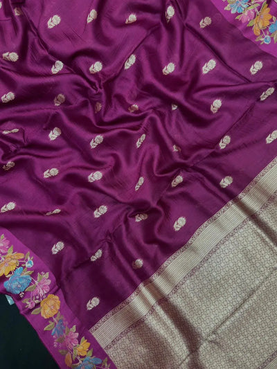 Raw Mango Silk Meenakari Saree – Perfect for Festive & Wedding Wear (Noor E Meena)