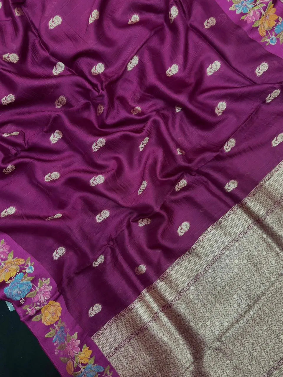Raw Mango Silk Meenakari Saree – Perfect for Festive & Wedding Wear (Noor E Meena)
