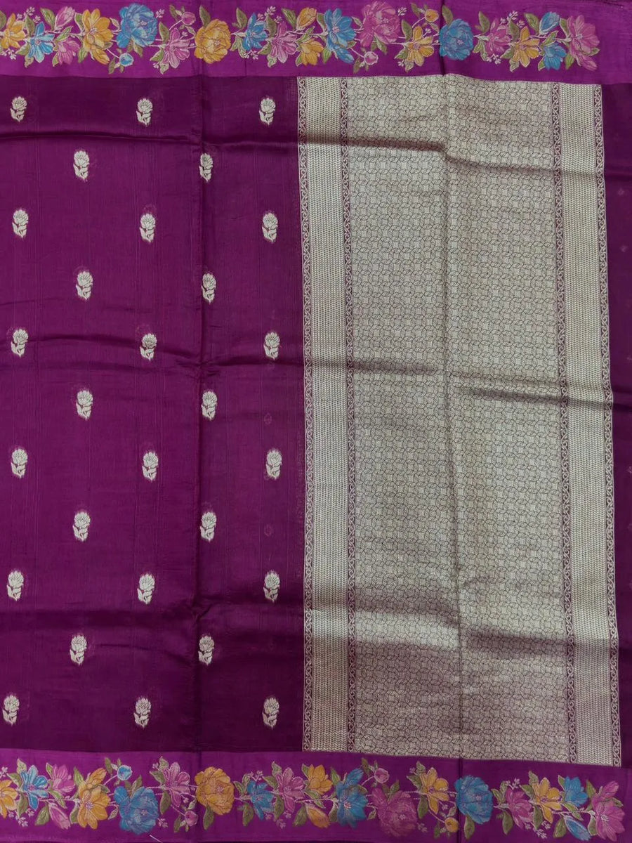 Raw Mango Silk Meenakari Saree – Perfect for Festive & Wedding Wear (Noor E Meena)