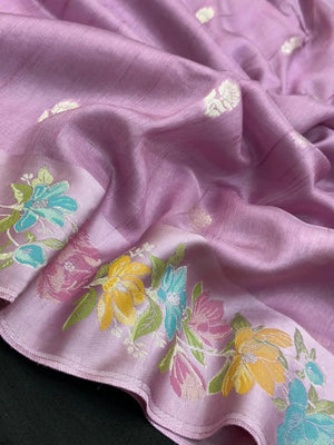 Raw Mango Silk Meenakari Saree – Perfect for Festive & Wedding Wear (Noor E Meena)