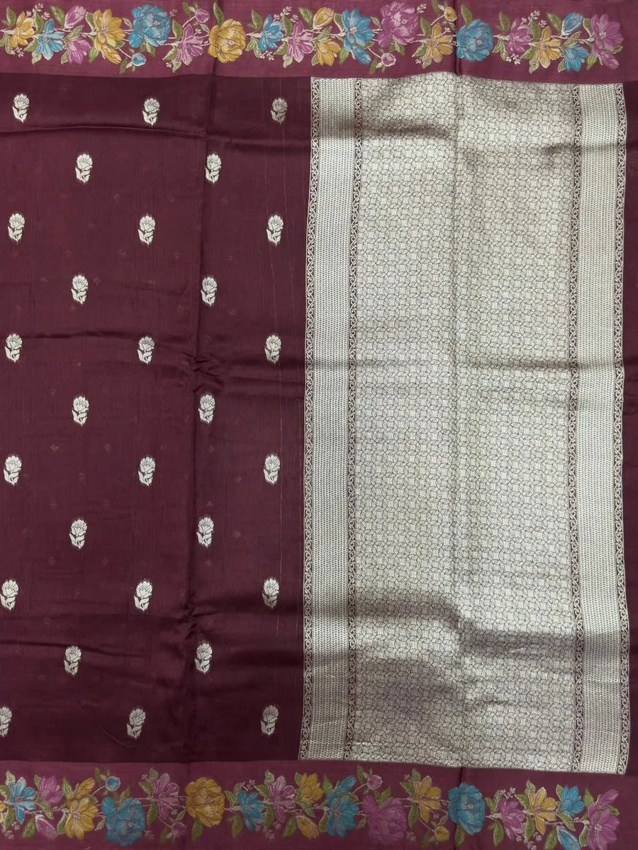 Raw Mango Silk Meenakari Saree – Perfect for Festive & Wedding Wear (Noor E Meena)