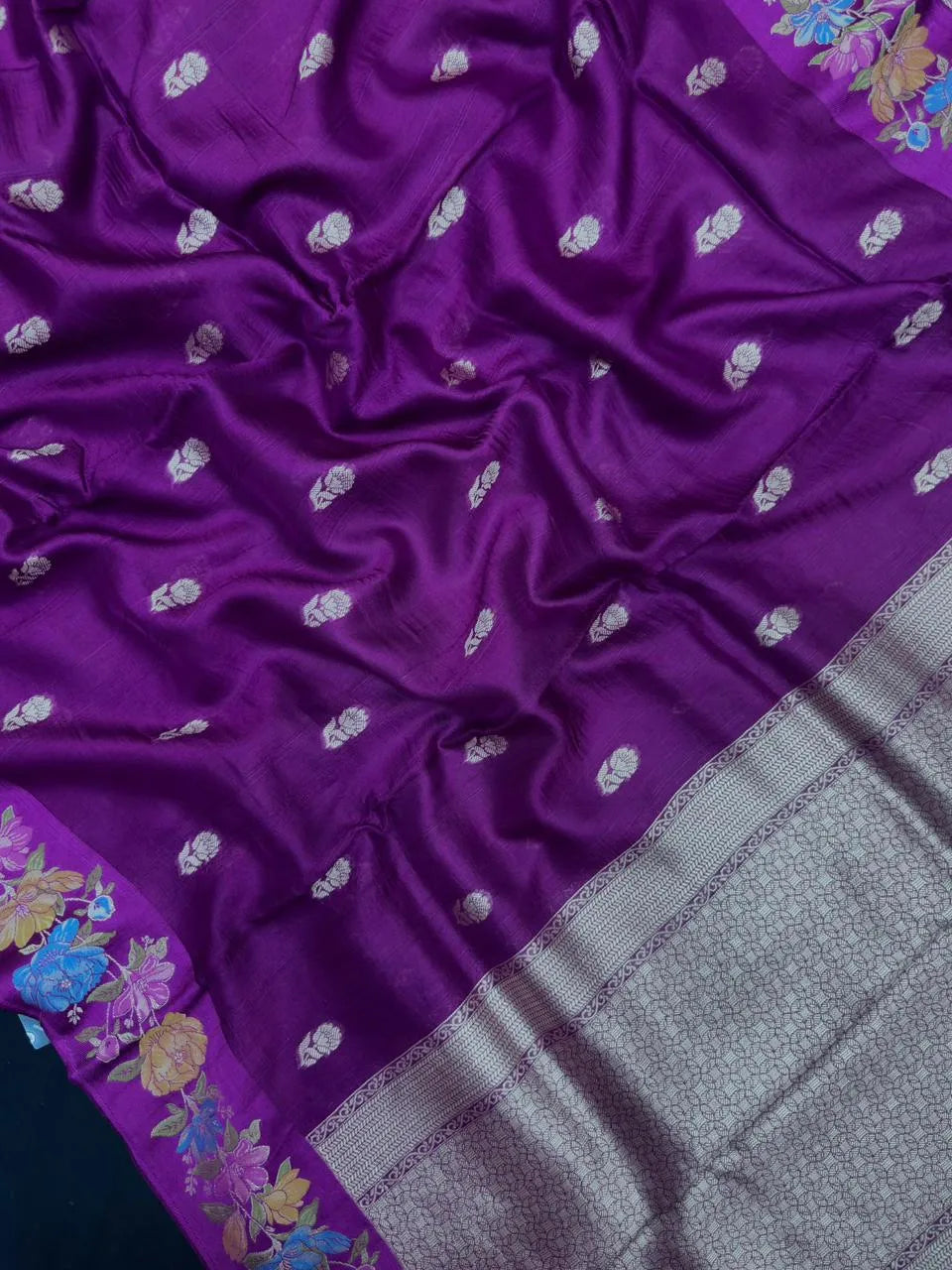 Raw Mango Silk Meenakari Saree – Perfect for Festive & Wedding Wear (Noor E Meena)