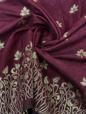 Regal Floral Zari Woven Raw Silk Saree