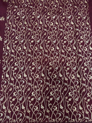 Regal Floral Zari Woven Raw Silk Saree