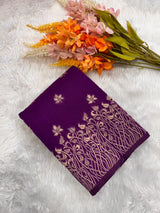 Regal Floral Zari Woven Raw Silk Saree