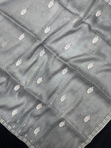 Woman wearing a sheer Organza Saree with elegant detailing and soft flow, perfect for festive events and stylish ethnic occasions.