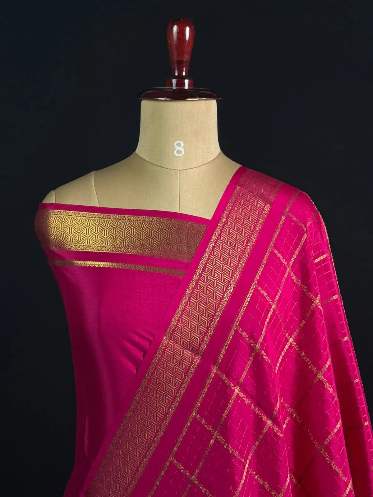 Self Check Zari Woven Saree