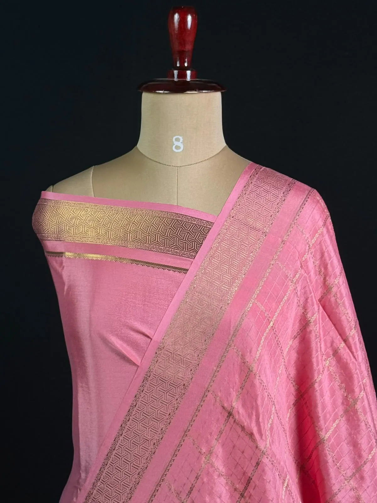 Self Check Zari Woven Saree