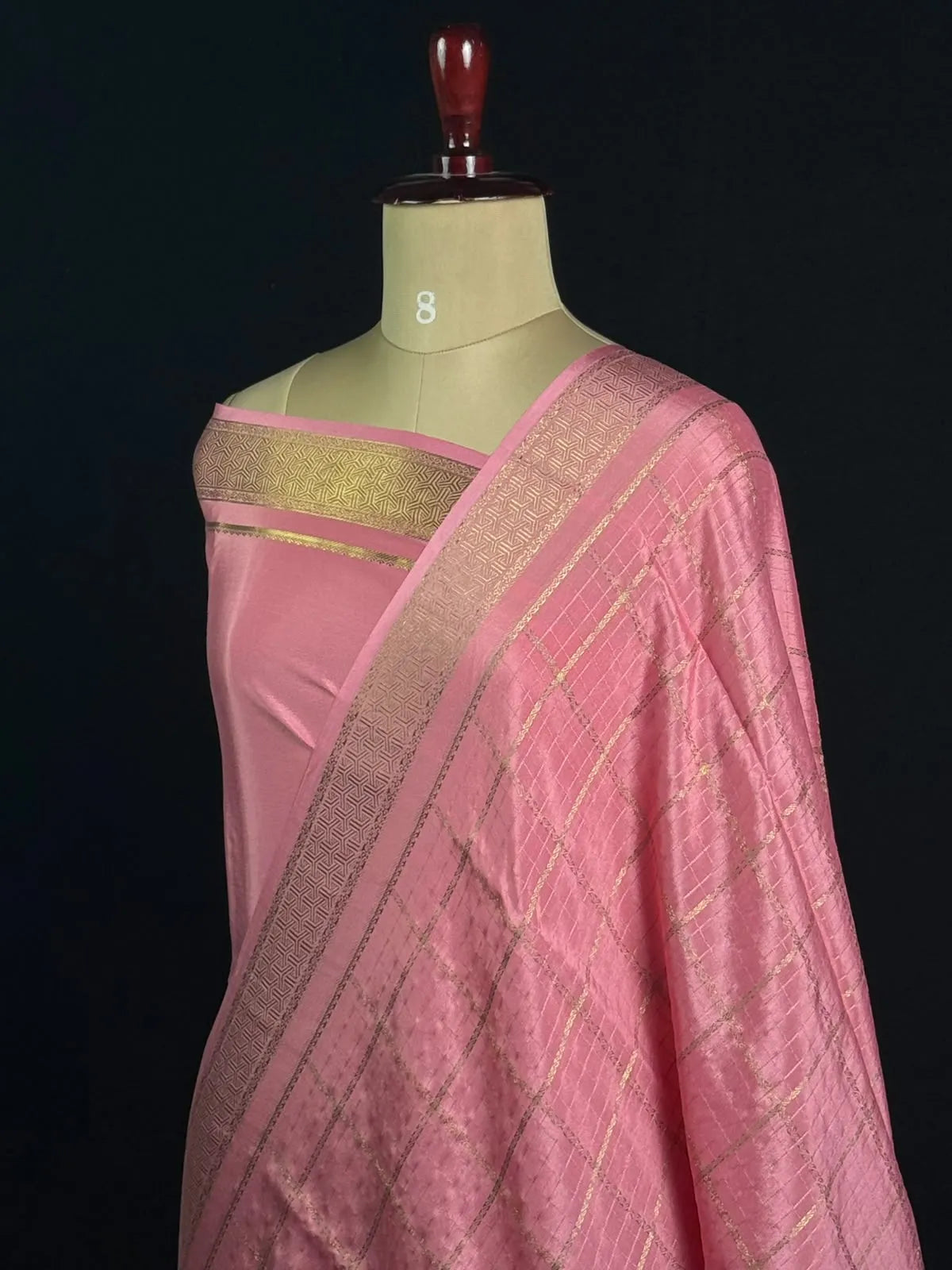 Self Check Zari Woven Saree