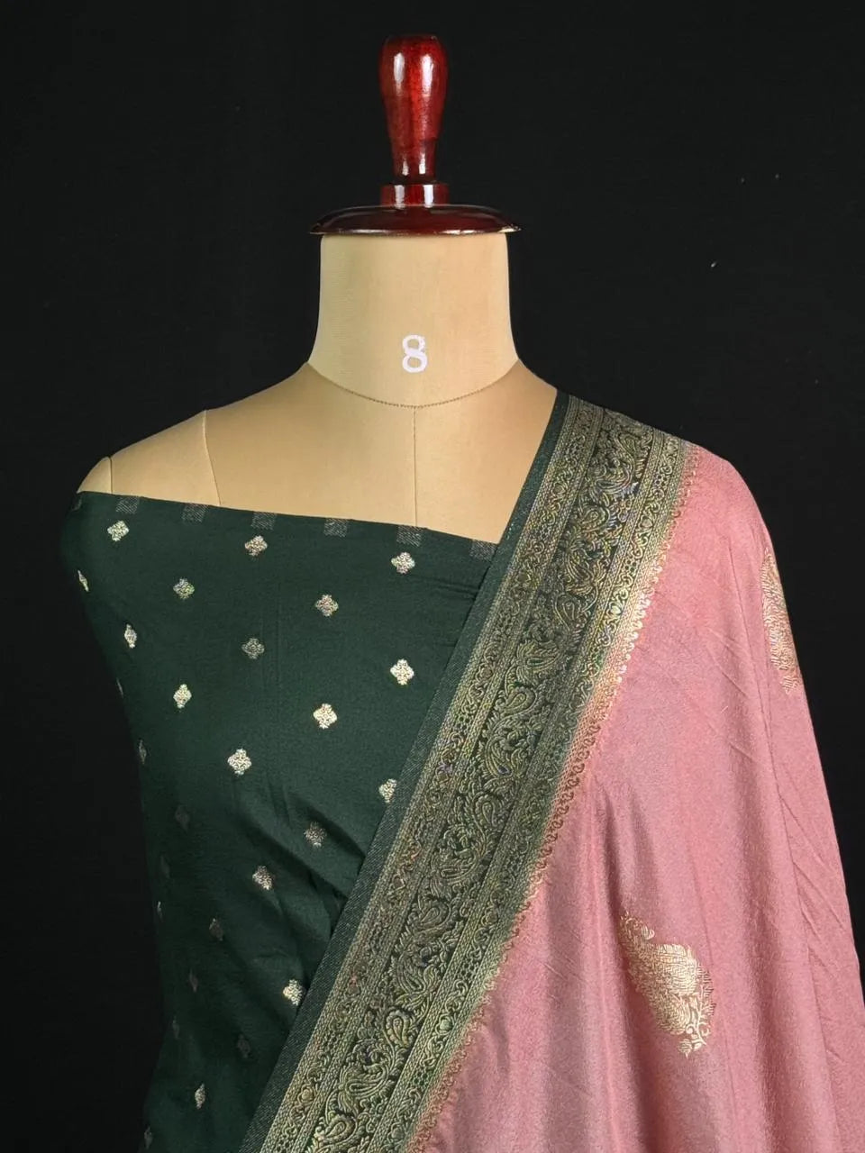 Semi Georgette Silk Saree with Elegant Mango Design