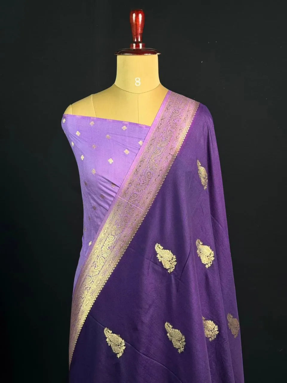 Semi Georgette Silk Saree with Elegant Mango Design